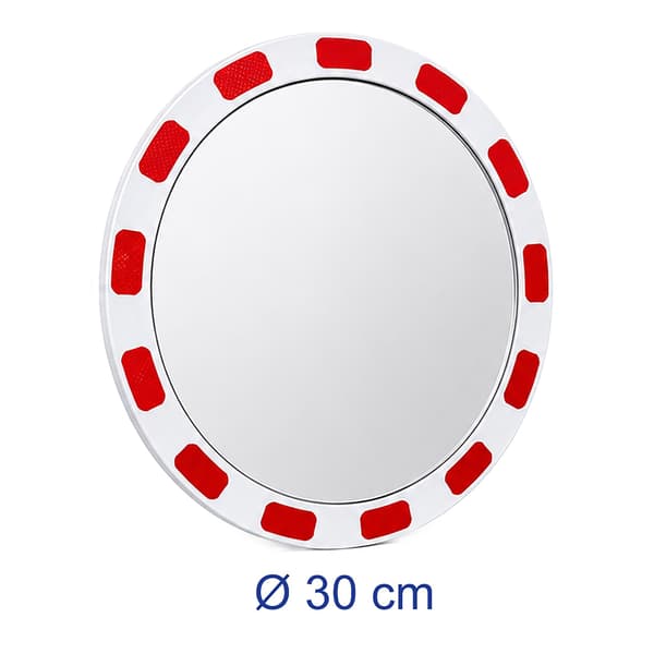 Konvex trafikspegel, 30 cm, splittersäker, väderbeständig