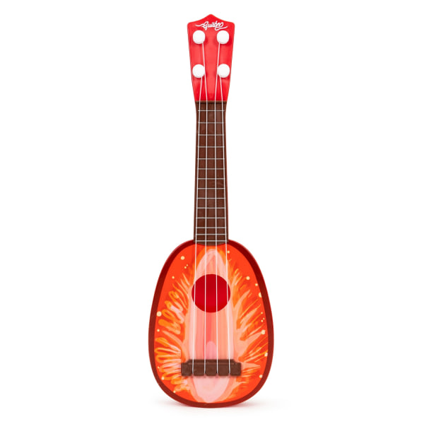Ukulele-kitara lapsille, nelikielinen, mansikka