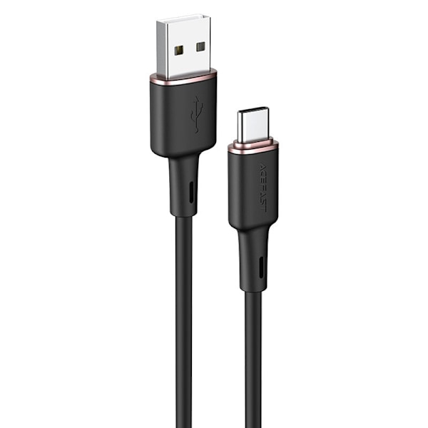 Kabel USB - USB-C 3A 1,2m svart