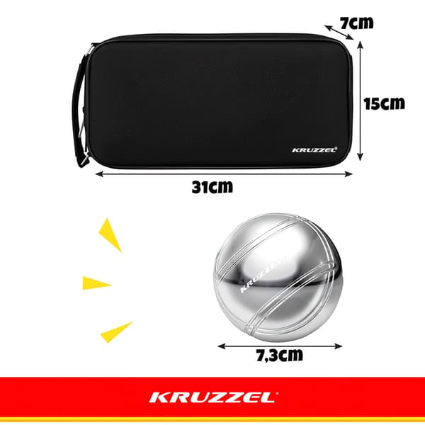Boulebollar 8 bollar + lock KRUZZEL 22915
