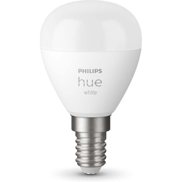 Philips Hue - LED-älylamppu, BT, White, E14, 470 lm, mainoslamppu pyöreä, 2 kpl pakkaus