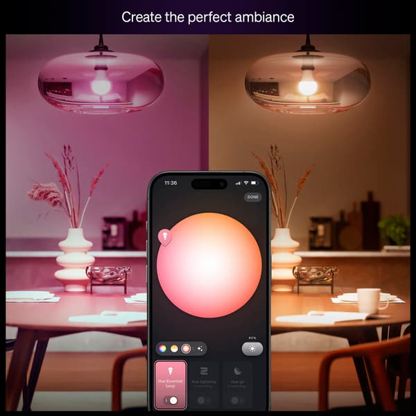 Smarte LED-pærer E27 60W, 806lm, 3-pak