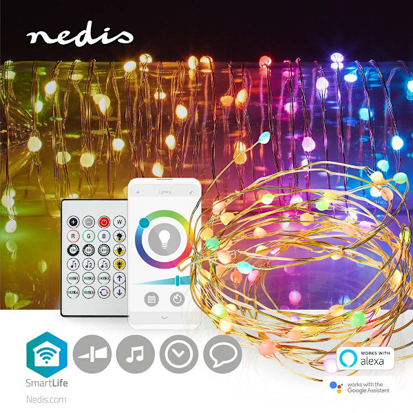 SmartLife LED-Remsa | Wi-Fi | Flerfärgad | SMD | 5.00 m | IP20 | 2700 - 6500 K | 400 lm | Android™ / IOS