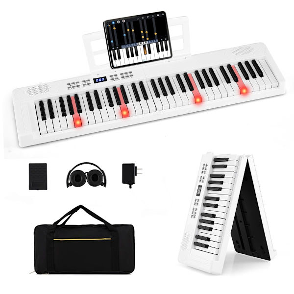 61-tangenters foldbart elektronisk keyboard med MIDI og split