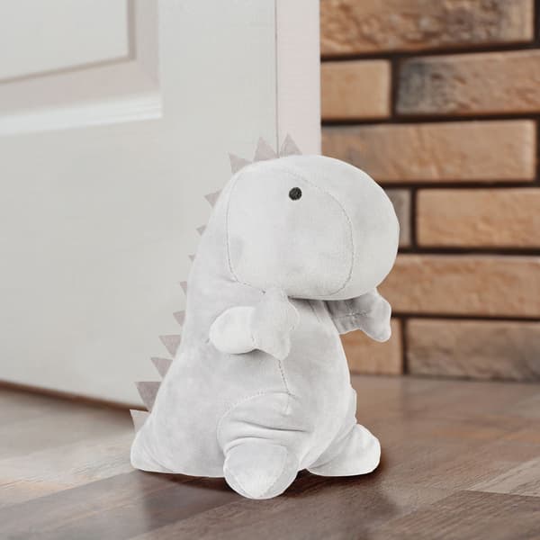 Grå dørstop Dino