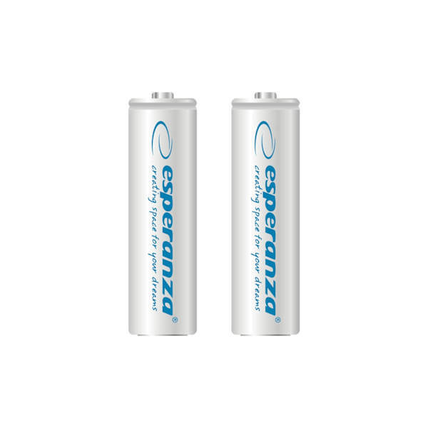 Esperanza ladattavat akut Ni-Mh Aa 2000Mah 2kpl. Valkoinen