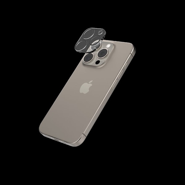 InvisibleShield iPhone 15 Pro / Pro Max Kameralinsskydd Glas Elite