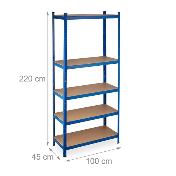 Heavy Duty -hyllytaso 220 cm Sininen