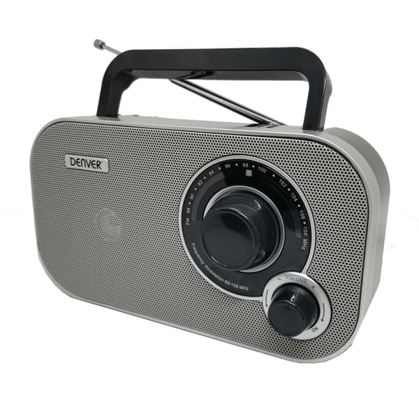 Analog FM-radio Grå og sort