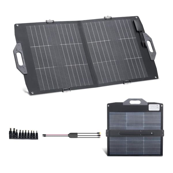 100W foldbar bifacial solpaneloplader, MC4 USB-C
