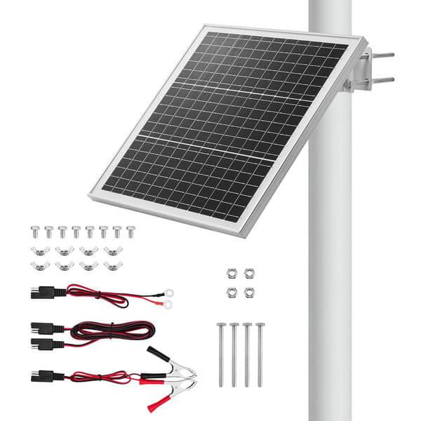 20W 12V solcellsladdare med styrenhet, mastmontering