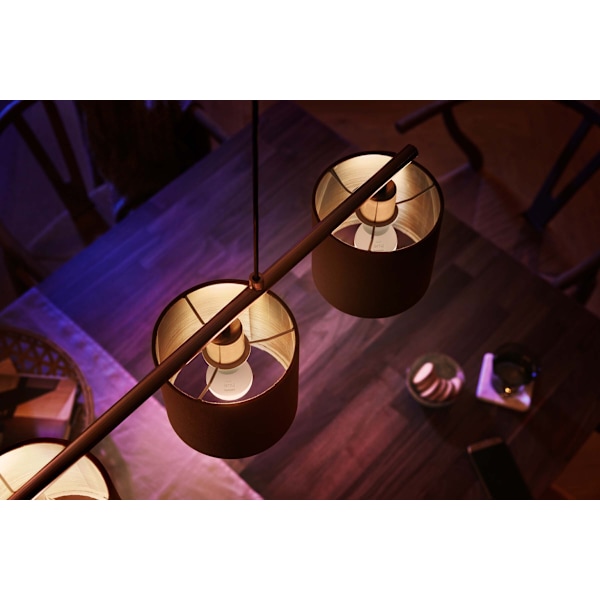 Philips Hue - LED-älylamppu, BT, White, E14, 470 lm, mainoslamppu pyöreä, 2 kpl pakkaus