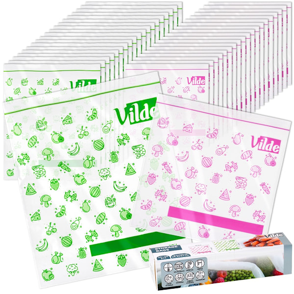Mad ziplock poser 20,5x21 cm / 24x29 cm, 40 stk.