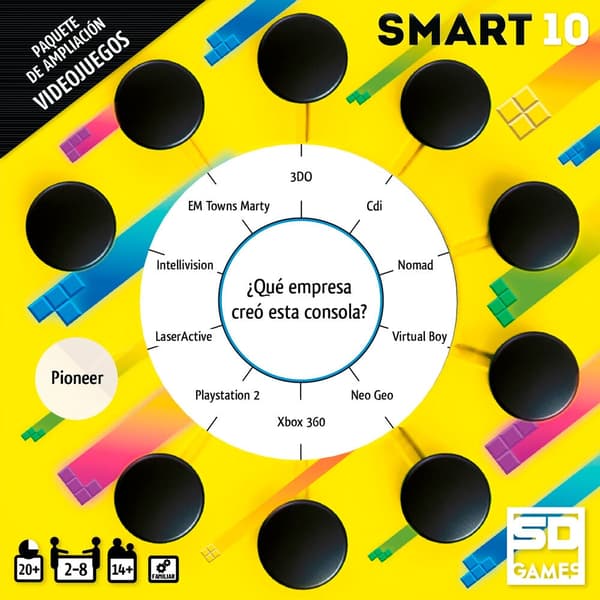Espanjalaiset Smart 10 -pelilaajennusvideopelit
