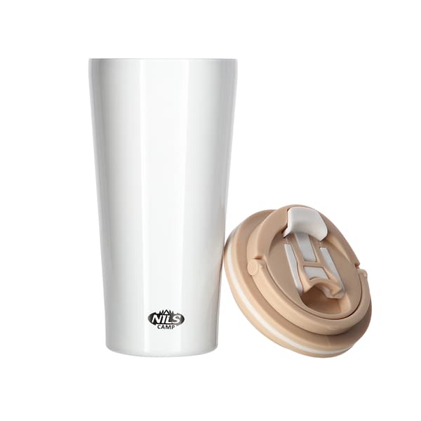 Hvid termisk kop, 18 oz, isoleret