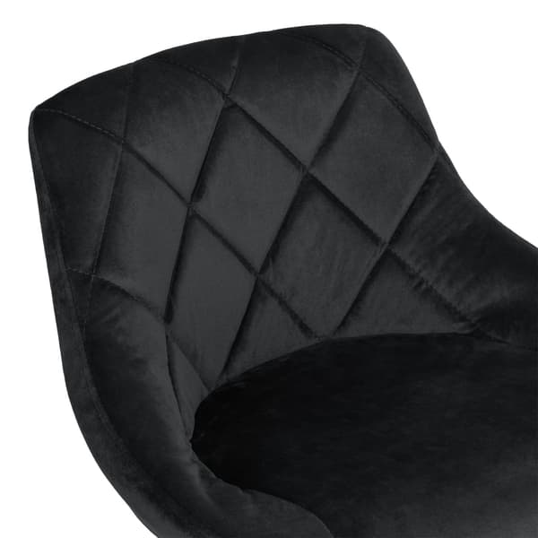 Baarituoli, säädettävä korkeus, musta sametti