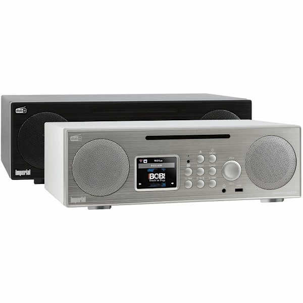 DABMAN i450 CD Multifunktionell stereoradio DAB+ / FM / Internet / Bluetooth Vit-Silver