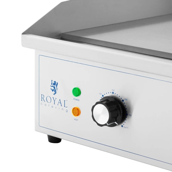El-grill, glat, rillet grillplade, 727 x 420 mm, 4400 W