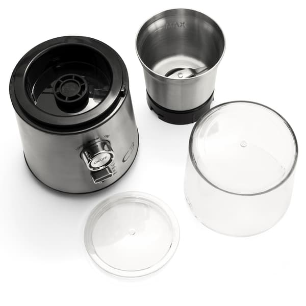 Kaffekvarn, 85 g kapacitet, 200 W, borstat rostfritt stål