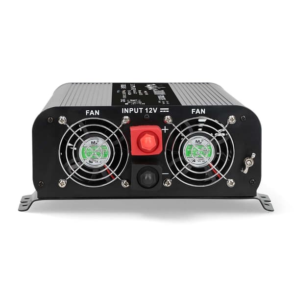 2000W Pure Sine Wave Power Inverter, 12V DC til 230V AC