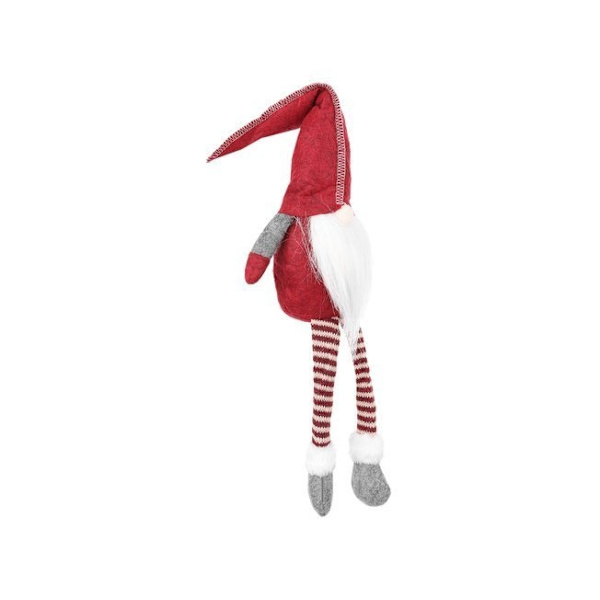 Röd sittande tomte