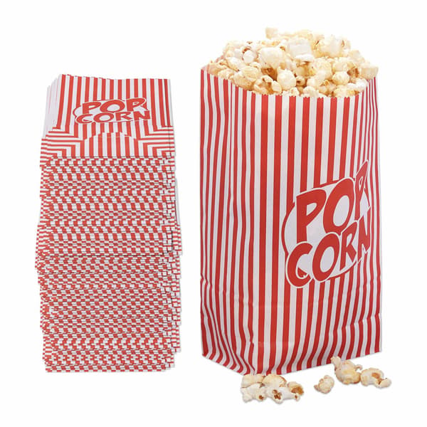 Retro popcornpåsar 240 st