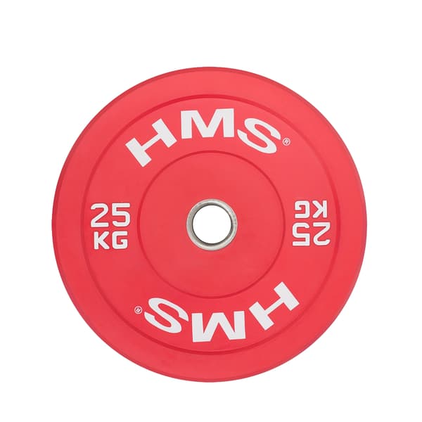 Bumper Olympic Plate, 25 KG, Röd