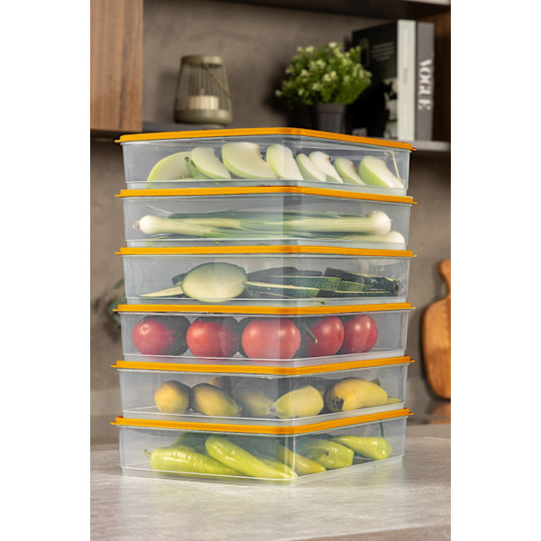 Förvaringsbox Set (4 delar) YYBLLA3,54LU - Orange