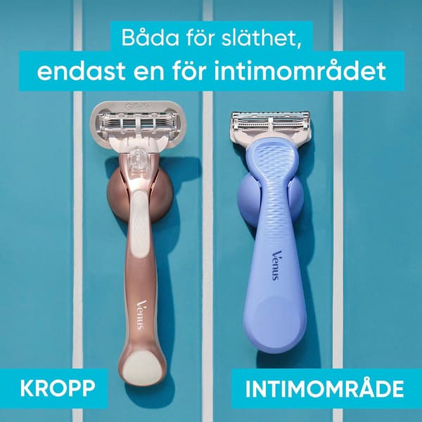 Intimrakblad för känsliga områden, 4-pack