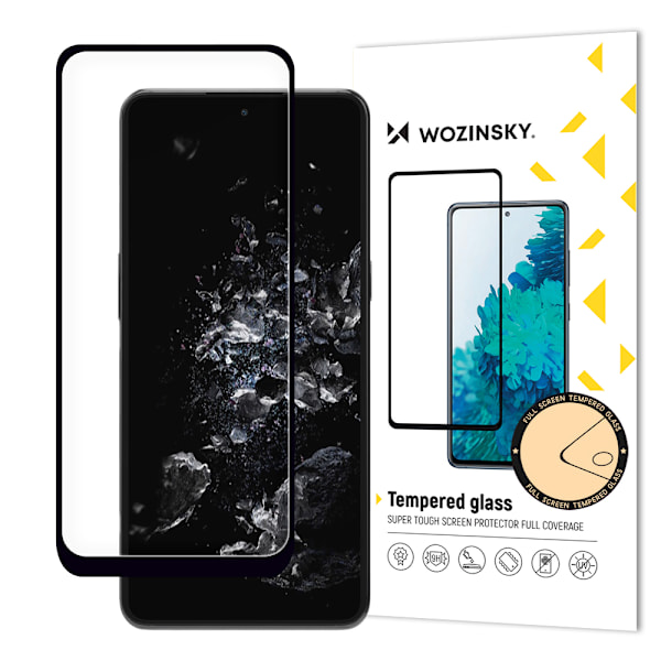 9H hærdet glas til hele OnePlus 10T / Ace Pro-skærmen med sort ramme Full Glue Tempered Glass