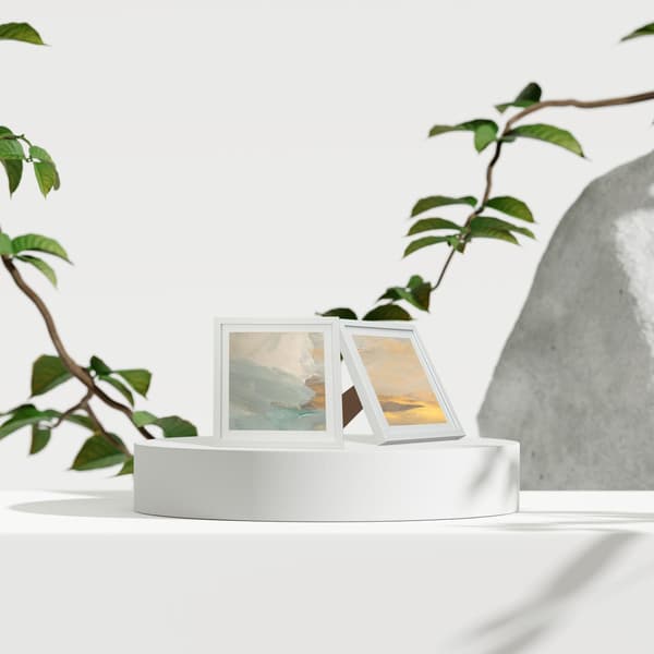 Tavelram 38,5 x 38,5 cm Set med 2 st