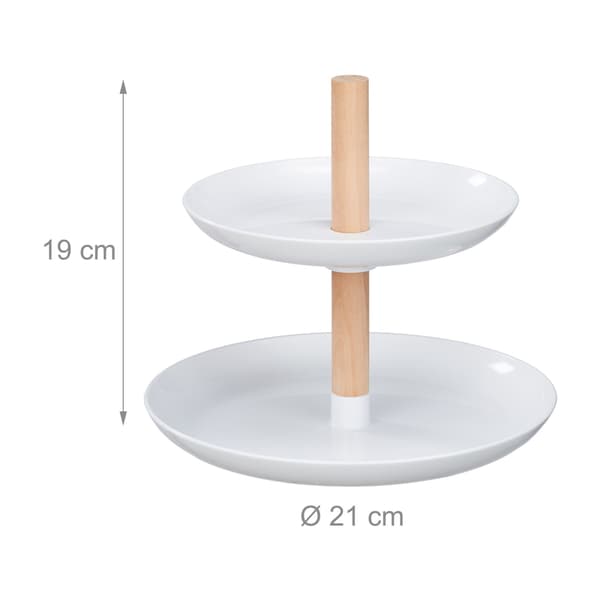 etagere i två plan Plast och trä