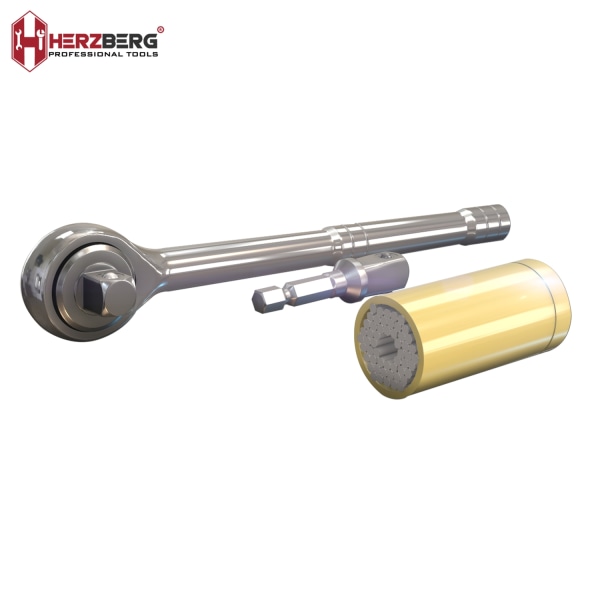 Herzberg HG-5031: 3st universal hylsnyckel