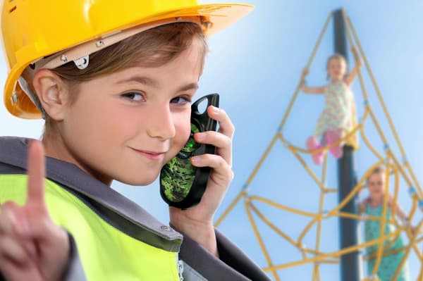 Walkie-talkies för barn, 3 km räckvidd, 2-pack
