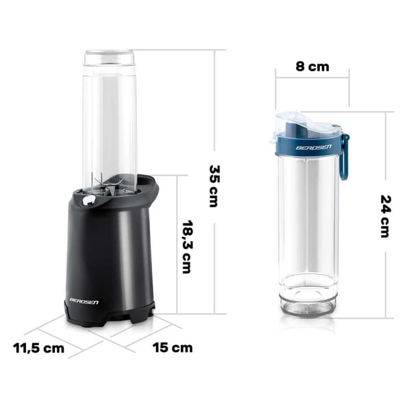 Blenderi smoothieille 350W BD-752 Berdsen musta