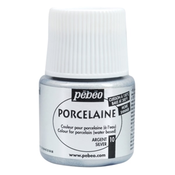 Pebeo Porcelaine 150 45 ml. - 110 Shimmer Silver