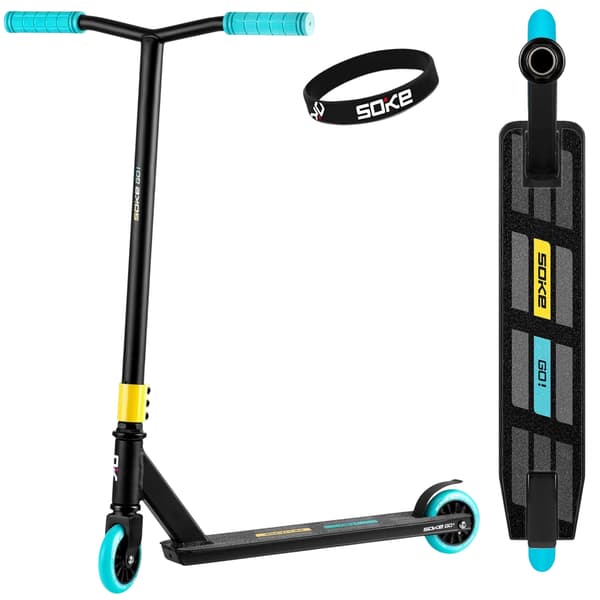 SOKE GO! Stunt Scooter keltainen sininen