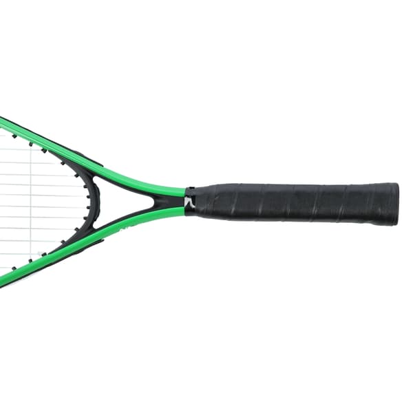 Crossminton-setti, jossa 2 mailaa, sulkapallot, vihreä kansi