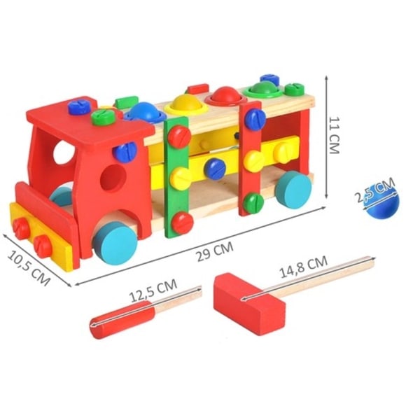 Trä pedagogisk lastbil 22372