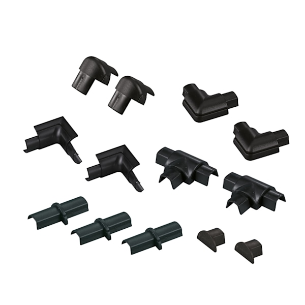 D-LINE tilbehørssæt 16x8 Sort