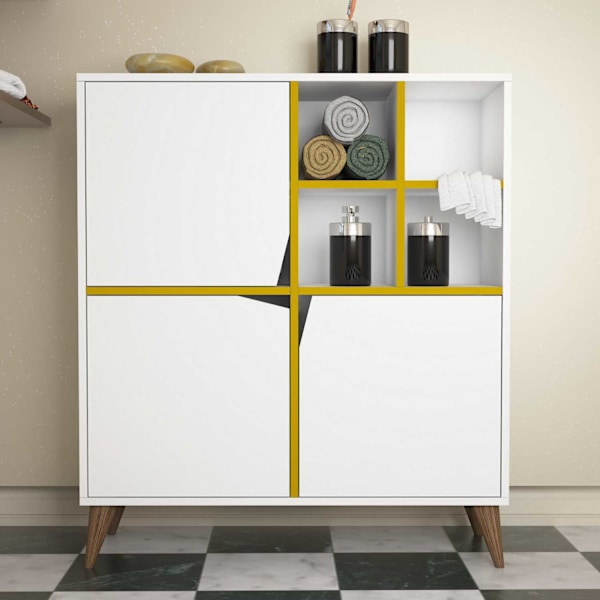 Multi Purpose Cabinet Pulse - Vit, Gul