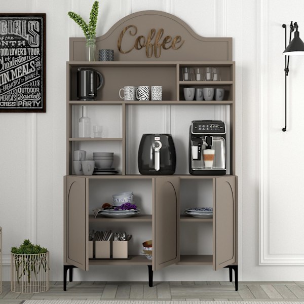 Kaffebarskåp Lyon 120 - Atlas, Svart