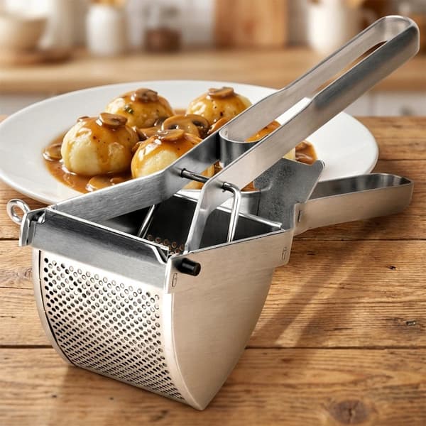 Potatispress i rostfritt stål, 30 cm