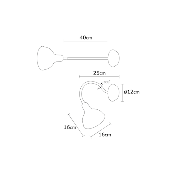 Vägglampa Kumluca - N-525