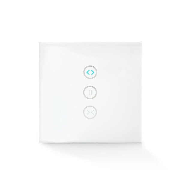 SmartLife Strömbrytare | Wi-Fi | Parasoll / Ridå / Slutare | Väggfäste | 300 W | Android™ / IOS | Glas | Vit