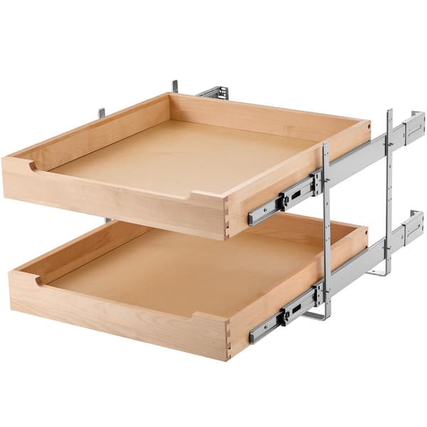 Udtræksskab med 2 niveauer, 20B x 21D, soft-close