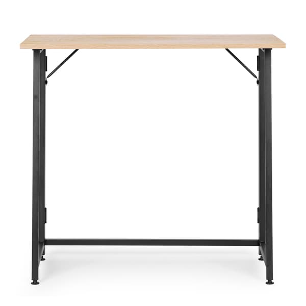 Hopfällbart laptopbord, 80x45 cm, MDF, loftstil