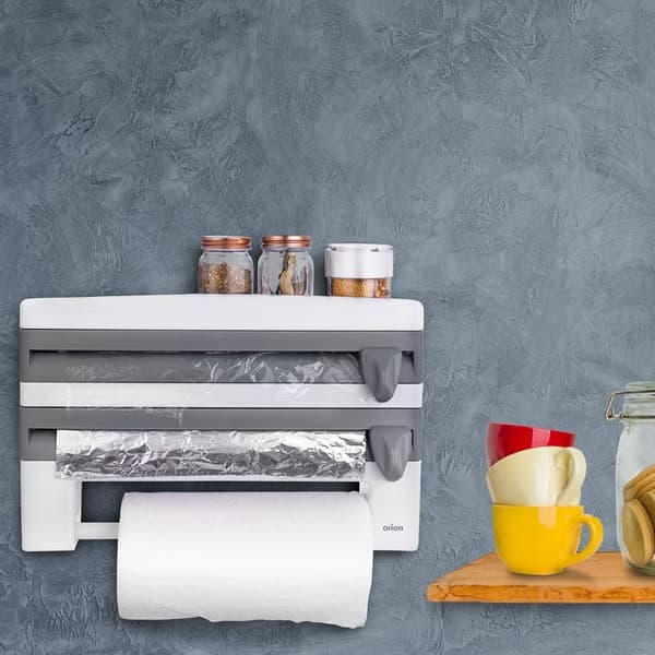 Multifunktionell Dispenser för Folie och Pappershanddukar