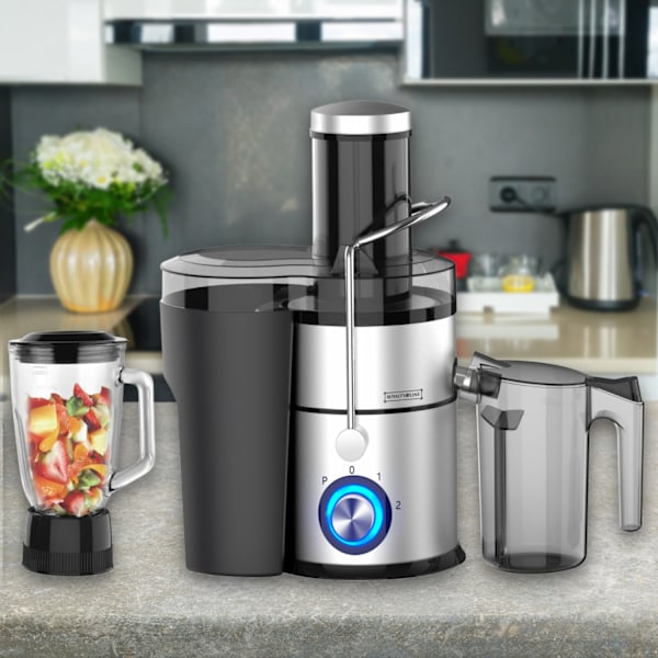Royalty Line RL-PJ19003: 4-i-1 juicepress, mixer, hackare och kvarn