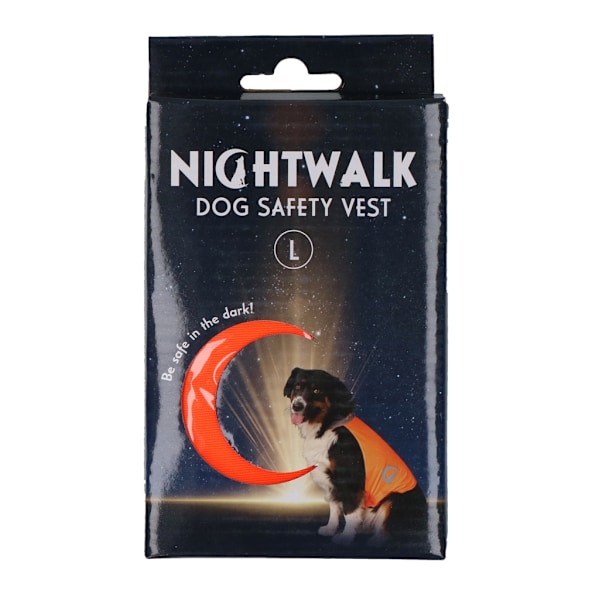 Nightwalk Dog Skyddsväst Orange Large